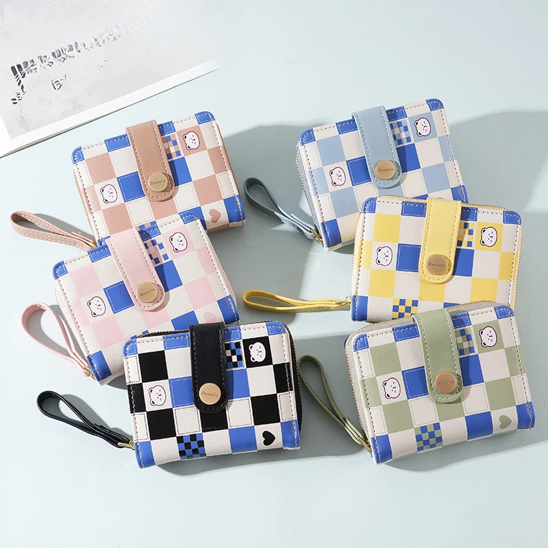 Luxury Bags Photos - Women's purse plaid rabbit checkerboard document