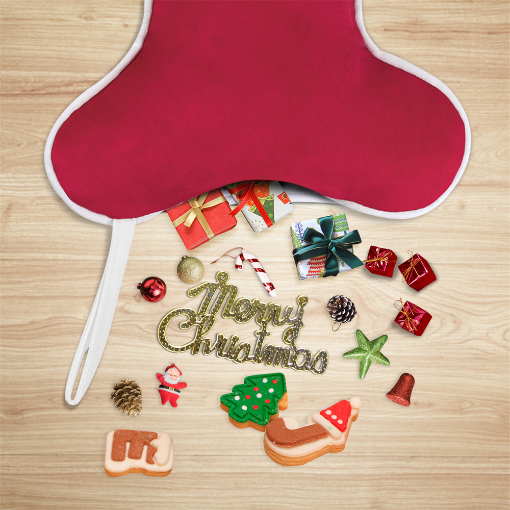 Velvet Dog Christmas Stocking  - Luxury Xmas Bags review and price