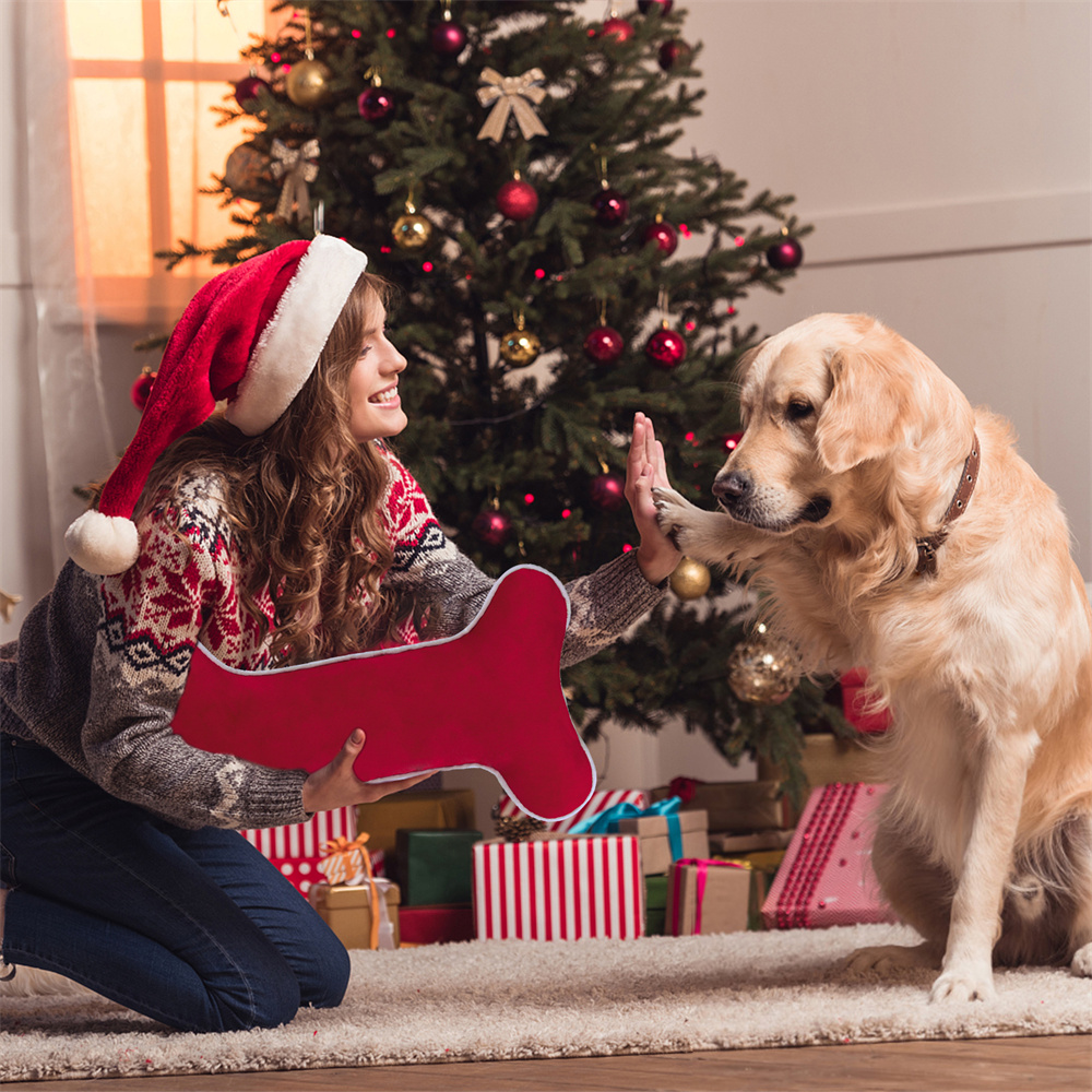 Velvet Dog Christmas Stocking  - Luxury Xmas Bags review and price