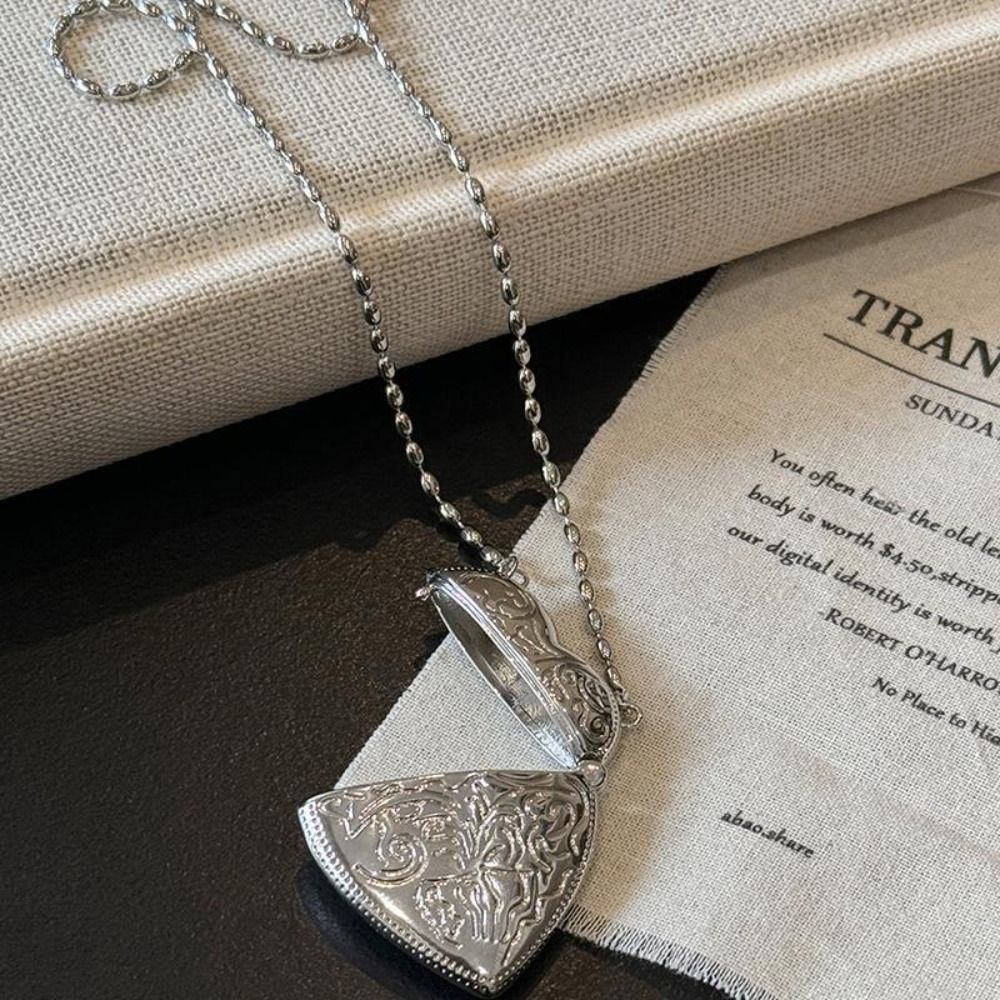 Openable Heart Locket Necklace - Luxury Bags Photos review and price