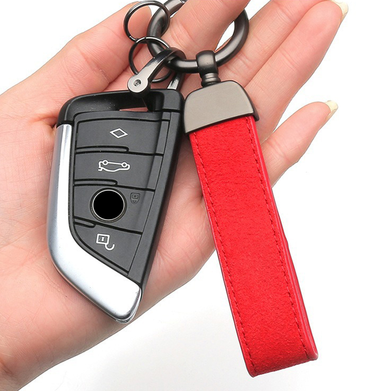 Suede Leather Car Keychain Hig - Luxury Xmas Bags review and price