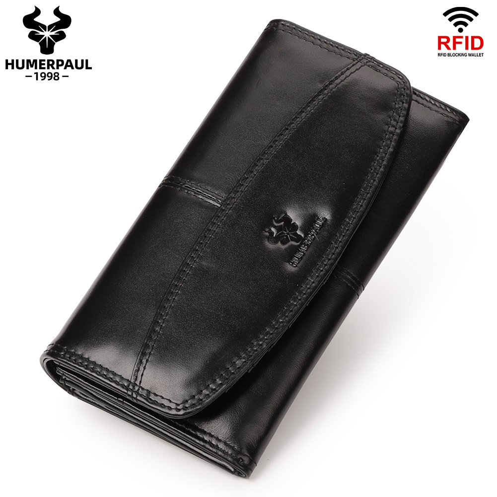 HUMERPAUL Genuine Leather Long - Luxury Bags Made In Italy review and price