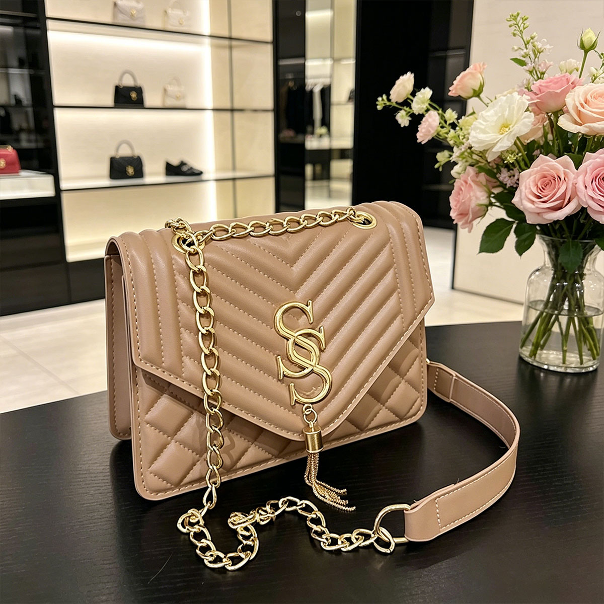 Light Luxury Elegant Argyle Qu - Luxury Quilted Bags review and price