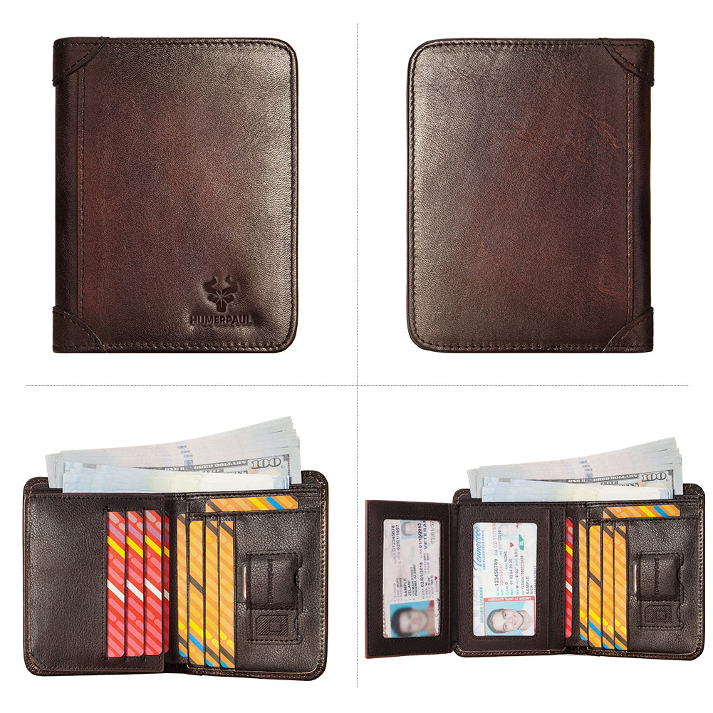 Genuine Leather Mens Wallet RF - Luxury Bags Photos review and price