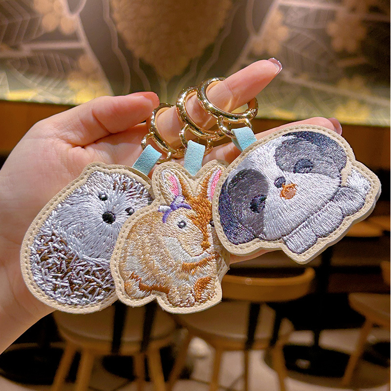 Embroidery Keychain Cute Rabbi - Luxury Xmas Bags review and price
